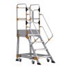 Çağsan Springo EP3 Endüstriyel Platform Yaylı Tekerlekli 3+1 Basamaklı