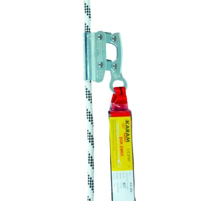 Karam KY 2003-B 100mt. 14mm Mobil Dikey Yaşam Halatı, Büyük Kancalı