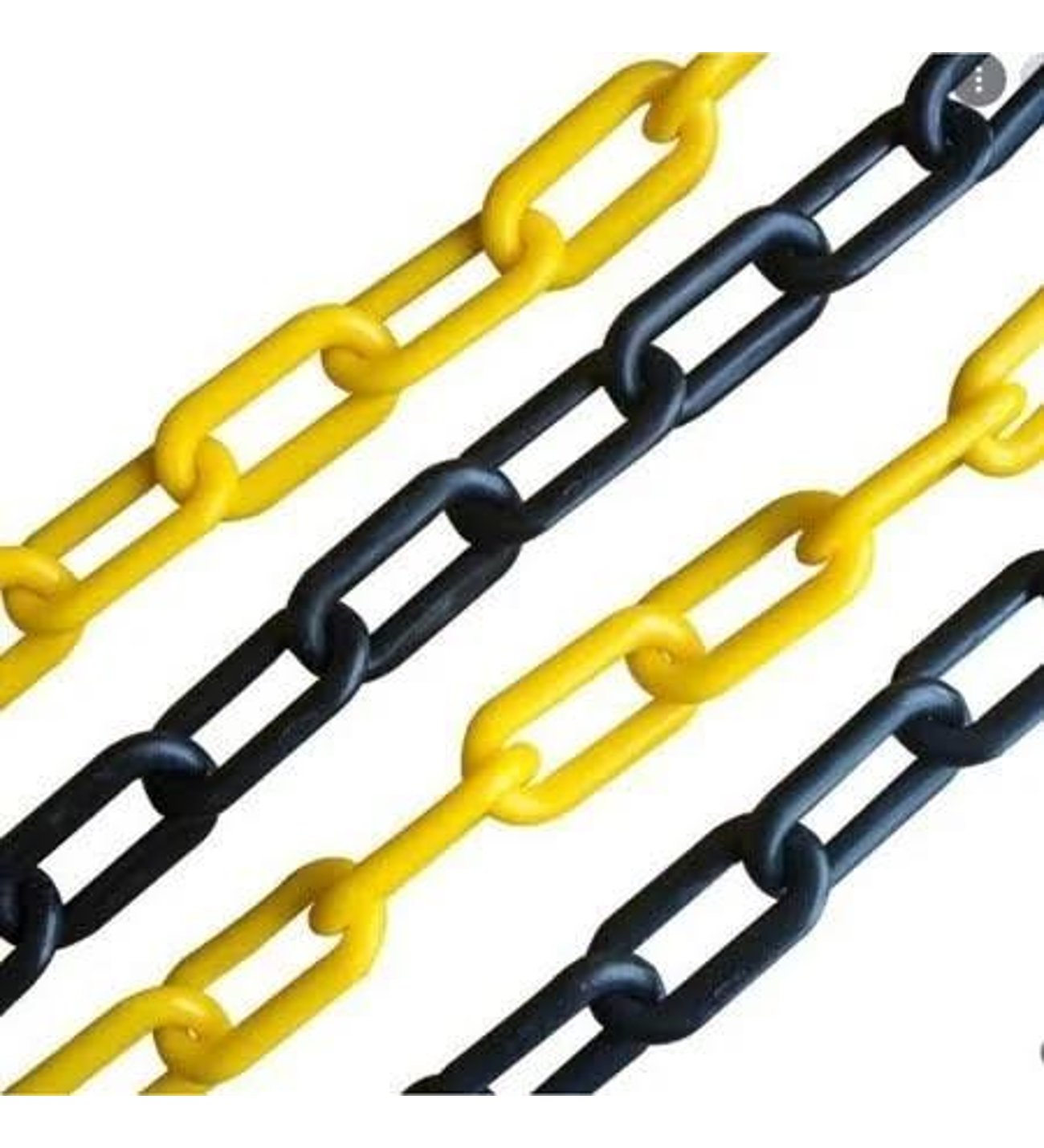 8 mm 1 mt Sarı-Siyah Plastik Zincir